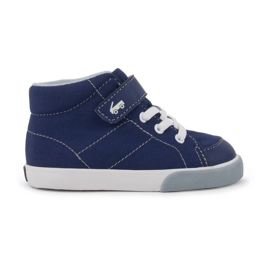 NWT See Kai Run Toddler sz 12 High Top Hook and Loop Playground Sneakers- Navy